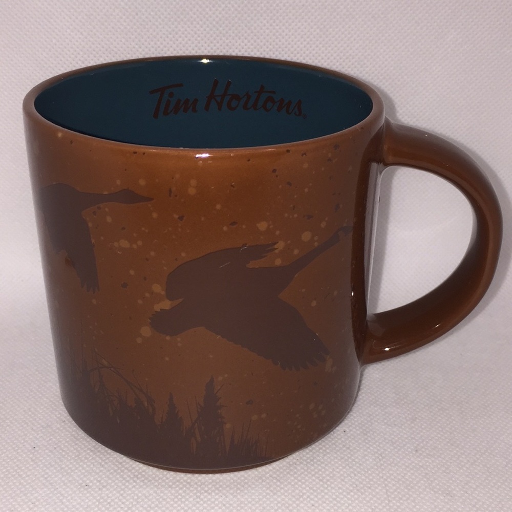 Tim Hortons 2017 Limited Edition Coffee Tea Mug Canada Geese Brown #017